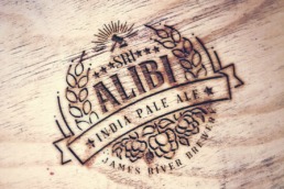 craft beer logo design alibi ipa