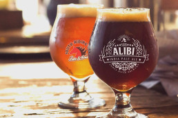 craft beer logo design alibi ipa