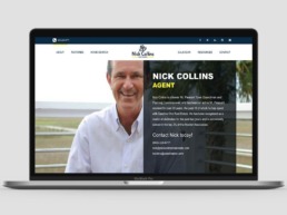website design nick collins about