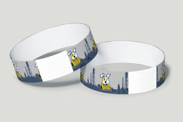 event brand design pints for paws wristband