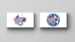 Military Benefit Association pin graphic design