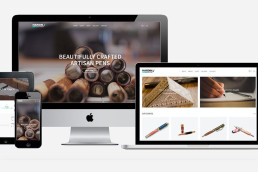 Hardin Penworks logo e-commerce website design