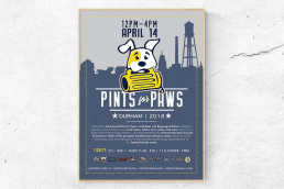 event brand design pints for paws