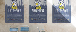 event brand design pints for paws