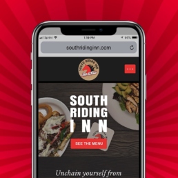 restaurant website redesign south riding inn