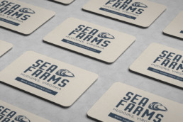 sea farms website design and branding brand logo