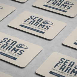 sea farms website design and branding brand logo