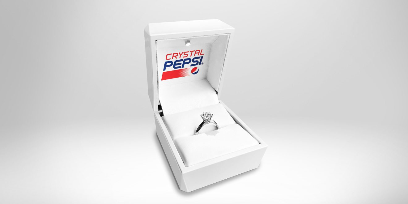 brand extensions crystal Pepsi ring