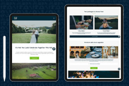 The Shed celebration park landing page design