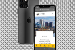Upton Law website UI design