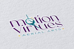 motion virtues logo/brand design