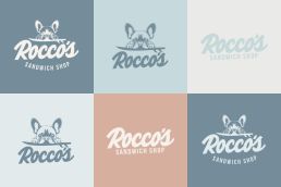 Roccos Sandwich Shop restaurant brand design