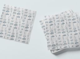 roccos-napkins 8 Roccos Sandwich Shop restaurant brand design